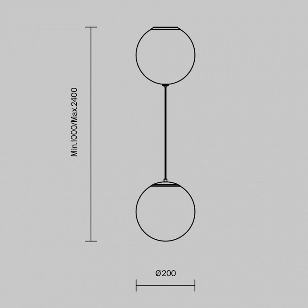 Подвесной светильник Maytoni Twins MOD427PL-L20B3K