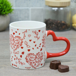 Кружка 350мл Сердечки микс, 8633