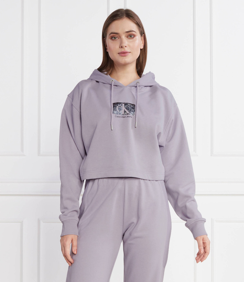 Худи PRINTED BOX CALVIN KLEIN JEANS - фиолетовый(J20J221332)