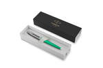 Шариковая ручка Parker Jotter, цвет GREEN, цвет чернил синий, толщина линии M , в подарочной коробке