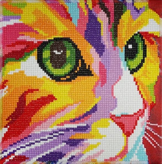 Котенок- алмазная картина