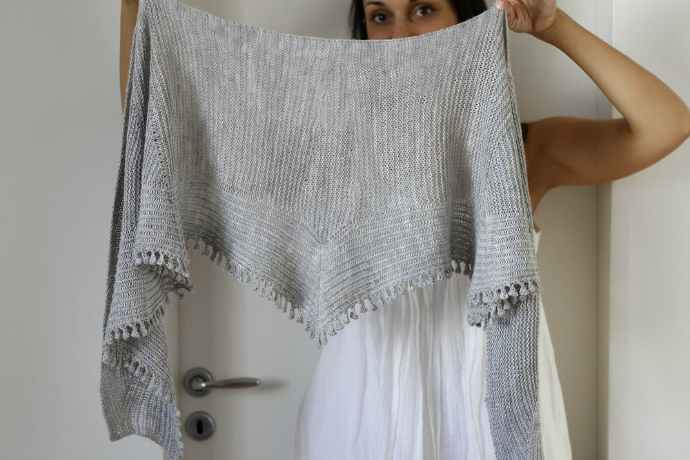 Шаль спицами "Inner Peace"