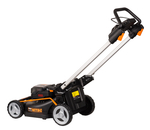 Газонокосилка аккумуляторная WORX WG748E 46 см бесщеточная 40В 4Ач х2 ЗУ 2А х2 коробка