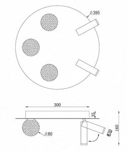Потолочная люстра iLedex Telescope D4774-40 SBK