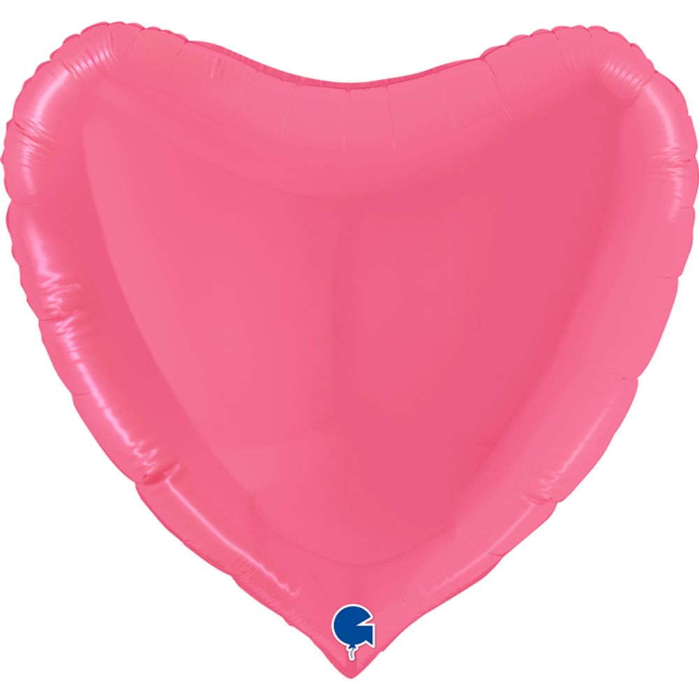 G Шар 36'' / 91 см сердце Бабл-гам розовый (БГ-150)