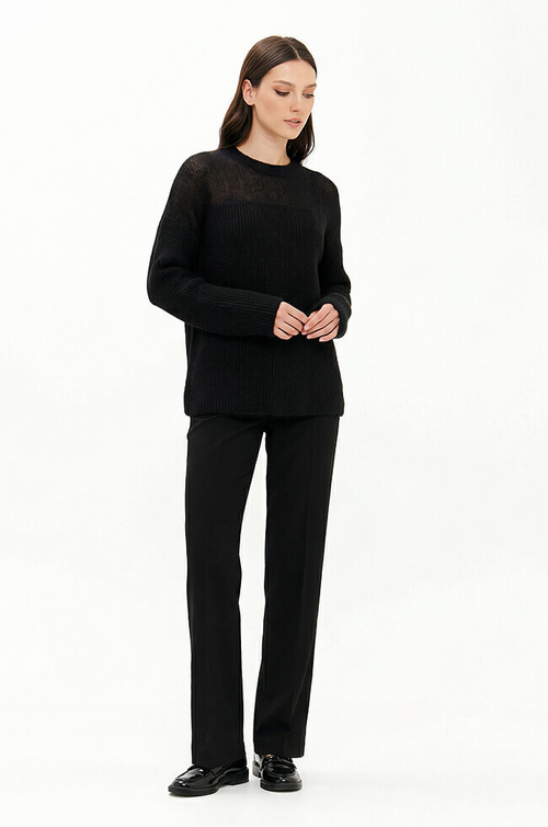 23433 Свитер женский (черный)