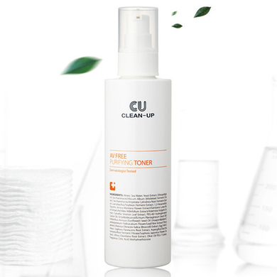 CU SKIN    СЕБОРЕГУЛИРУЮЩИЙ ТОНЕР С ПРОБИОТИКАМИ CU CLEAN-UP AV FREE PURIFYING TONER – 180 МЛ