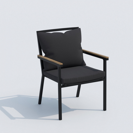Стул Ideal Patio ФЕСТА плюс антрацит - каркас карбон