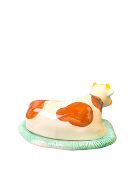 Фаянсовая масленка "Корова" (ЗиК "Конаково")