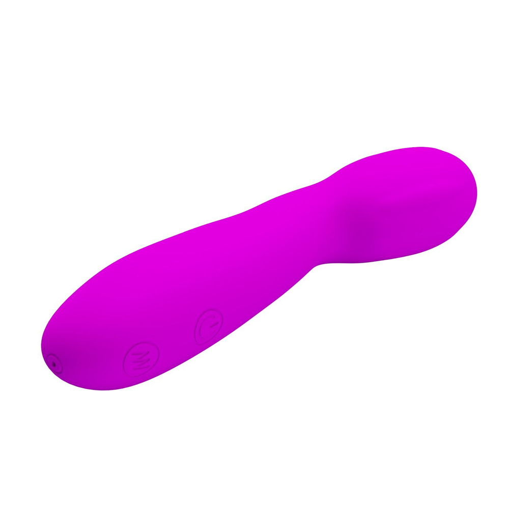 Силиконовый вибратор Arvin - 14,2 см. (Цвет: лиловый)