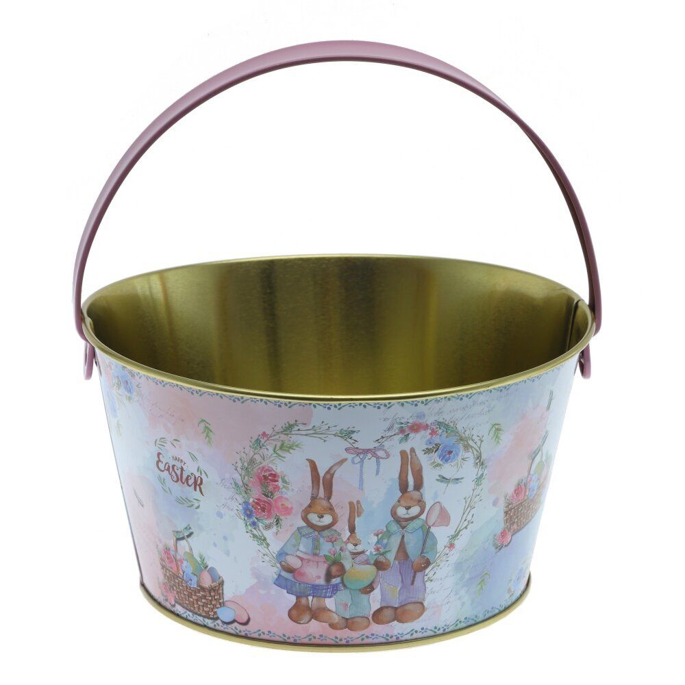 GAEM Изделие декоративное "Ведерко пасхальное", L19,5 W19 H10,5 см