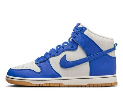 Баскетбольные кроссовки Nike Dunk High Retro SE Phantom/Racer Blue-Pale Ivory-Gum Yellow shoes