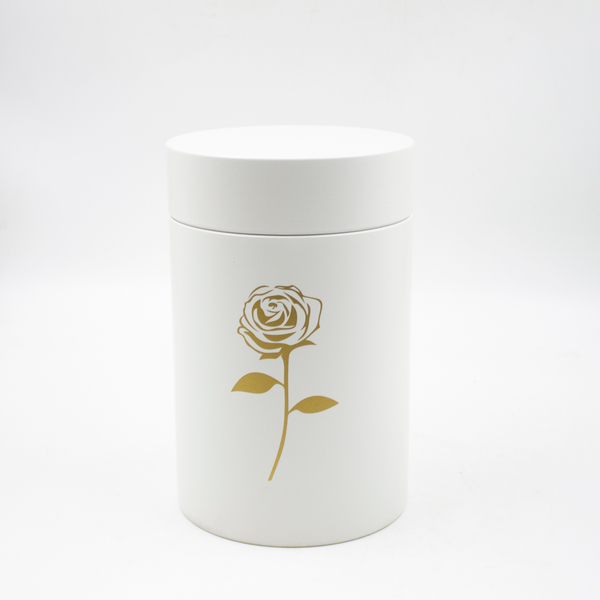 Урна биоразлагаемая «Цилиндр малый» слоновая кость