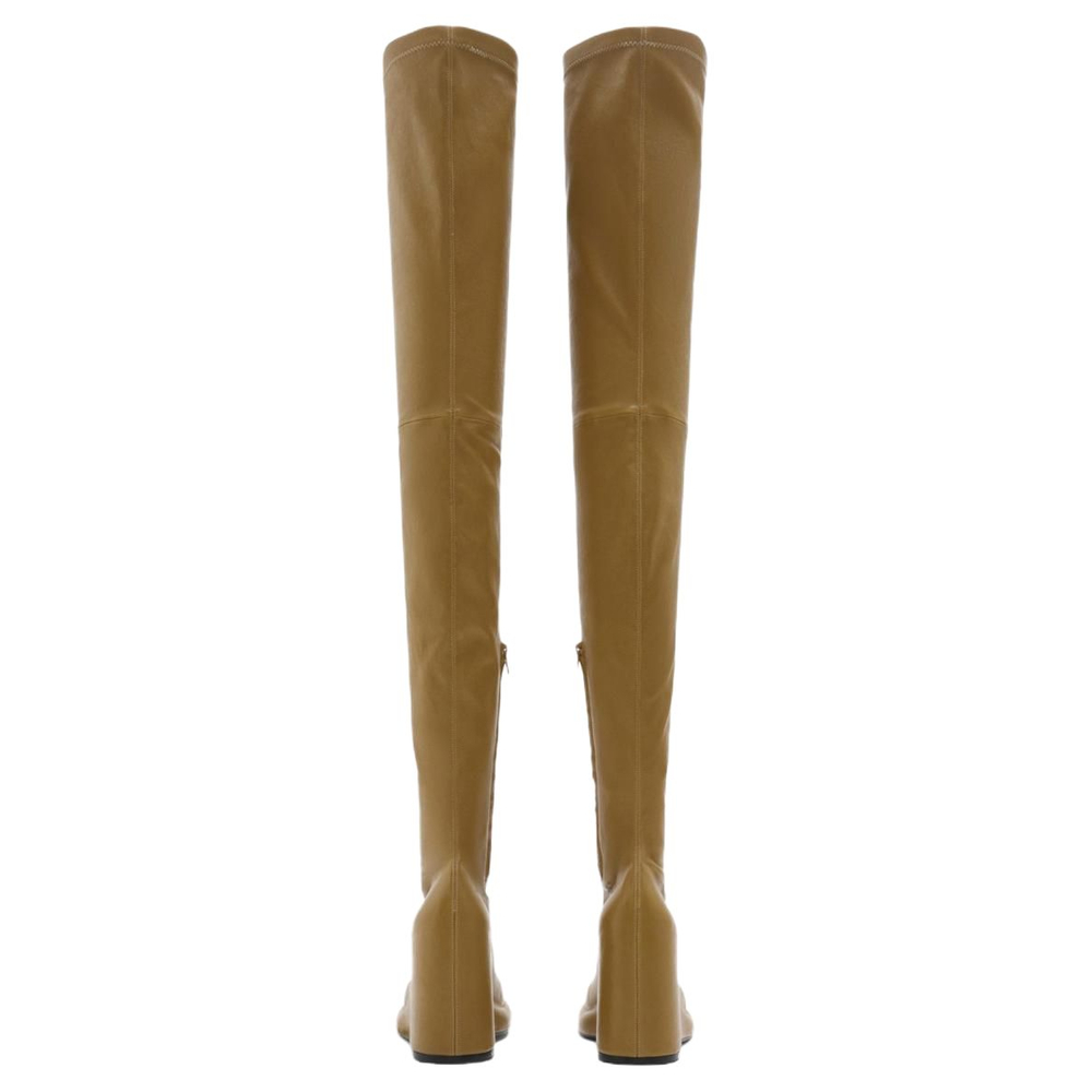 Burberry Pillar Knee high Boots 9cm Women"s Umber