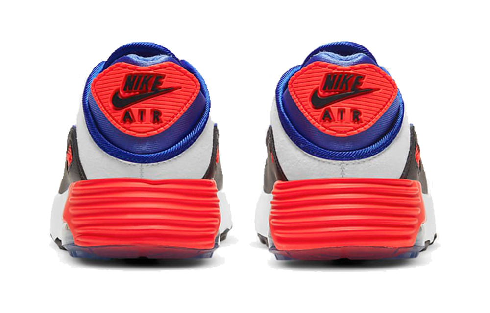 Middle-aged children Nike Air Max 2090 EOI "Evolution of Icons" low-top running shoes white blue red