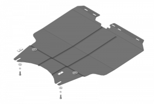 Защита картера Двигателя, КПП. 2 мм, Сталь. для Lifan X60 2012-2021 MOTODOR.64703