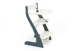 Детский растущий регулируемый стул Бельмарко Усура Графит-Белый