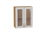 Шкаф верхний с 2-мя остекленными дверцами Шале