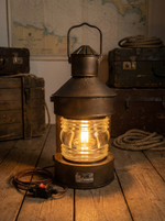 Большой напольный светильник из корабельного топового фонаря «Топовый ТС», Ленинград, 1970 год