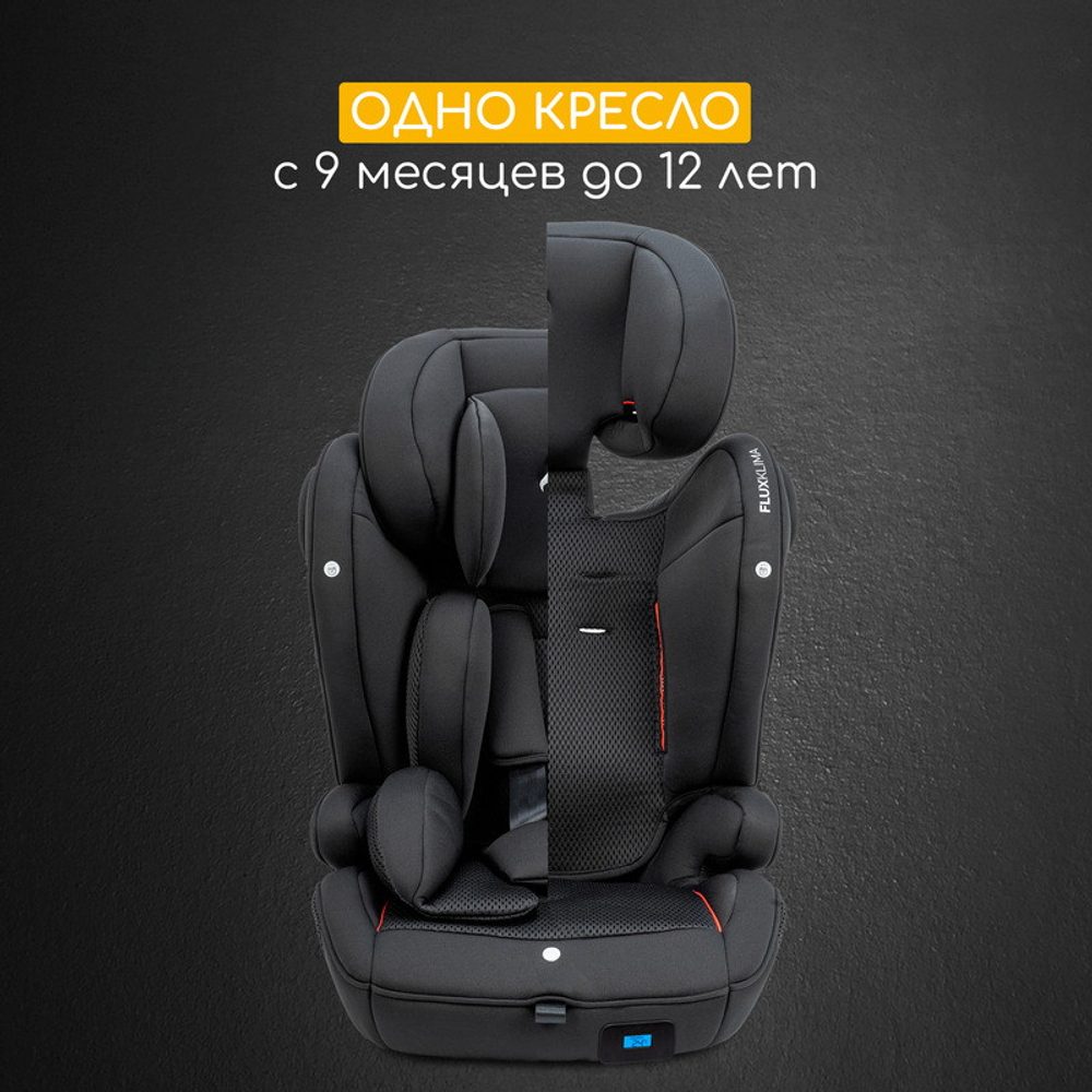 Автокресло группы 1/2/3 Osann Flux Isofix Klima, Black