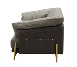 Диван ARTE NAPPA SF035 (2-х местный) серый/темно-серый #6623