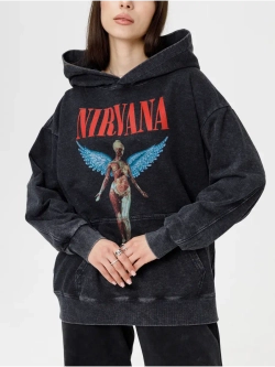 Худи PARABOLA Nirvana оверсайз варенка для мужчин и женщин