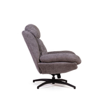 Кресло качалка с оттоманкой Magnus, серый