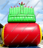 Батут-горка "Дракон 3" с шипами, два входа 11*6*8,5 м