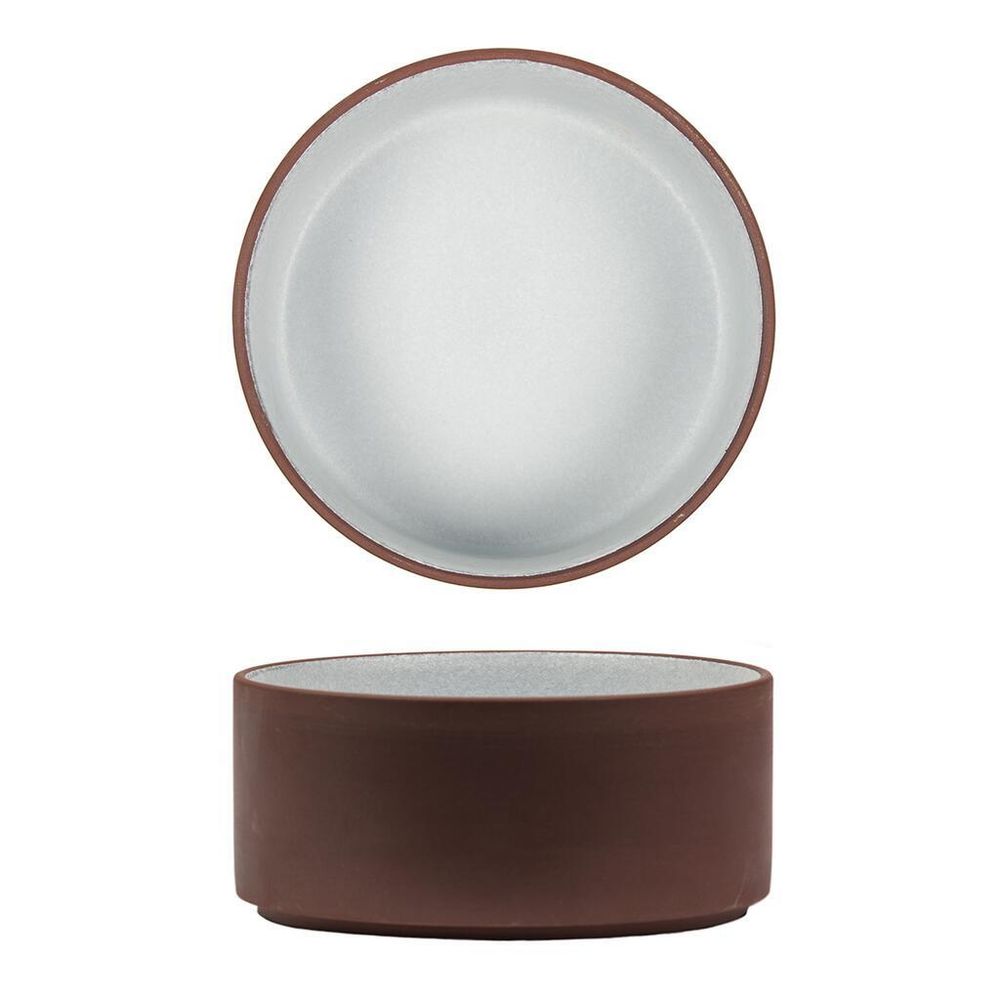 Салатник 800 мл d 15,5 cм h7 cм White Matt New Brown Taiga P.L. [4]