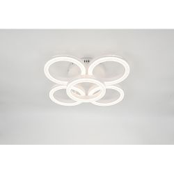 Светильник потолочный светодиодный Rivoli Juniper 6187-701 LED 75Вт 3000-6000К белый с пультом