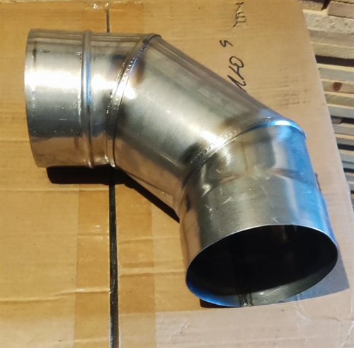 Колено 90°, 120 мм нерж. (AISI 409-1 мм.), ECOFLUE