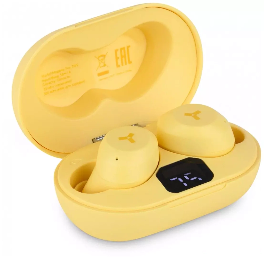 Наушники беспроводные Accesstyle Fox TWS Yellow