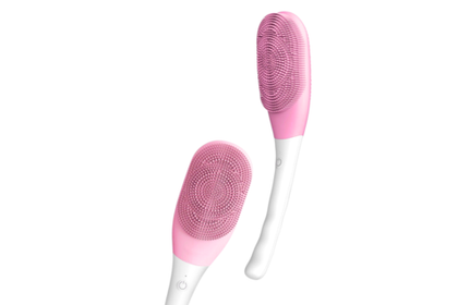 Щетка массажная электрическая для тела CleverCare, цвет розовый