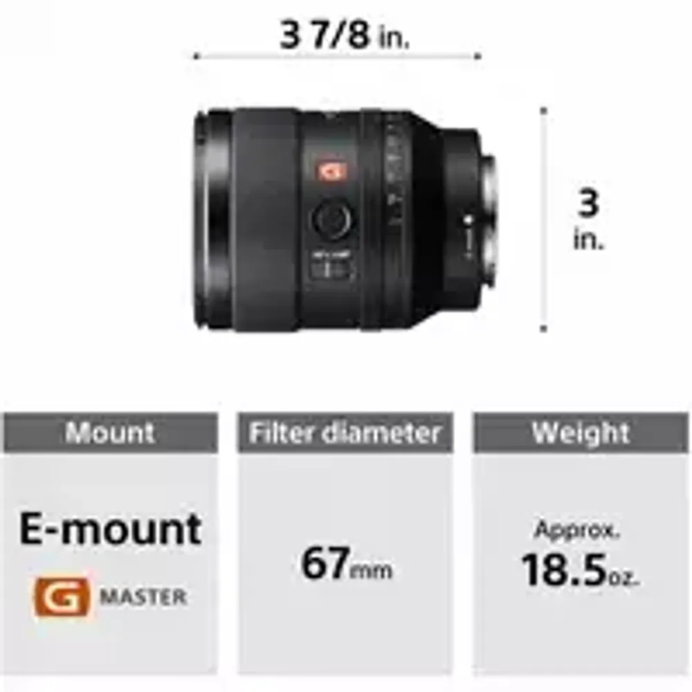 Объектив Sony FE 35mm f/1.4 GM (SEL35F14GM), черный