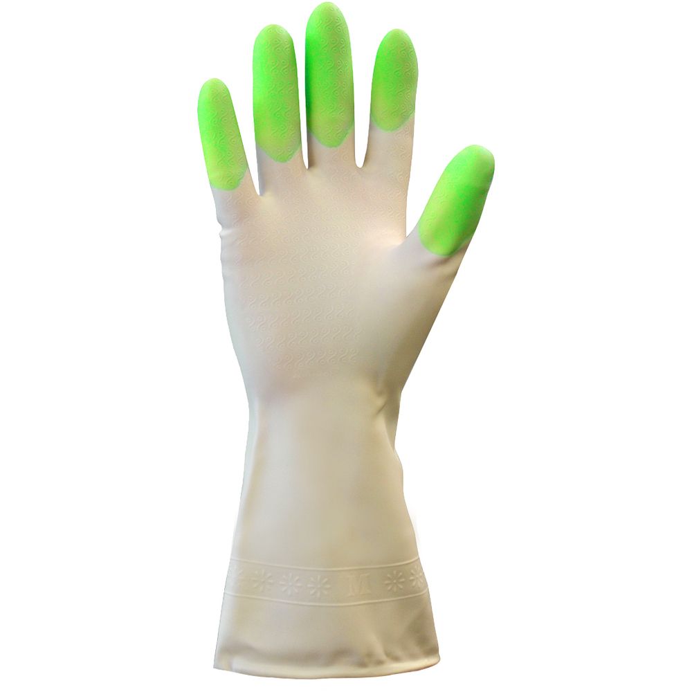 Перчатки хозяйственные виниловые M микс (роз/голуб/зеленый) Komfi