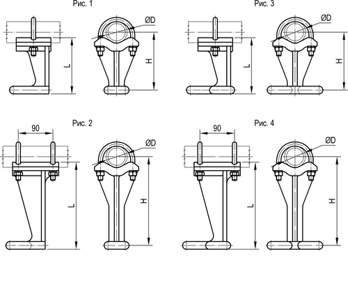 Стойка дополнительного фиксатора для алюминиевых консолей