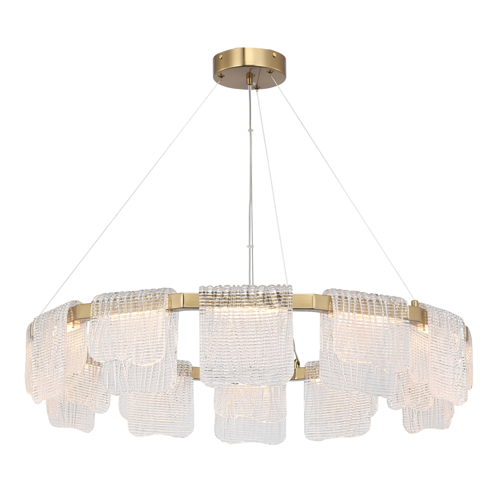 Светильник светодиодный, золотистый, прозрачный, LED, 66