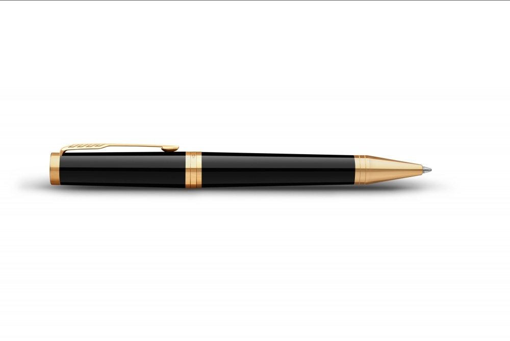 Шариковая ручка Parker "Ingenuity Black GT" стержень: M, цвет чернил: black, в подарочной упаковке.