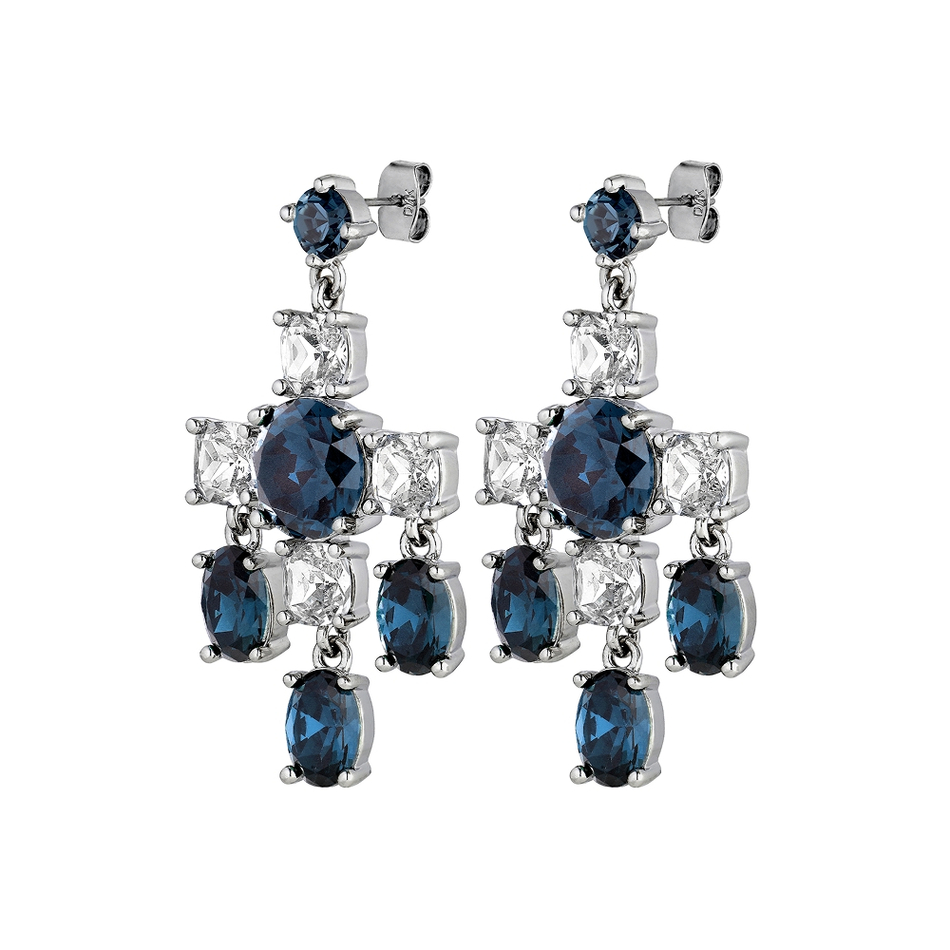 Серьги Dyrberg Kern LEONORA SS ROYAL BLUE / CRYSTAL 430124