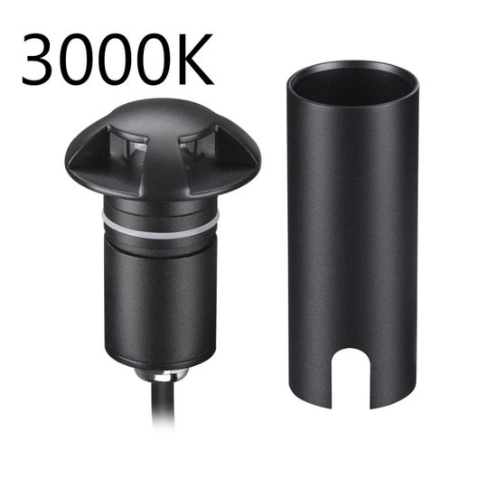 6662/3GL3 NATURE ODL25 729 черный/металл Встраиваемый грунтовый светильник IP67 LED 3W 3000K 60° 12V/24V WALD (нужен драйвер 357781/357782)