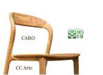 Стул из массива дуба дизайнерский Caro (10 цветов)