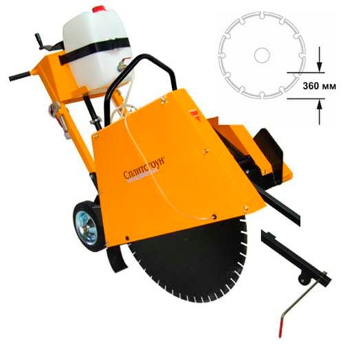 Резчик швов бензиновый Сплитстоун CS-3213 - Honda GX390 / глубина реза до 360 мм