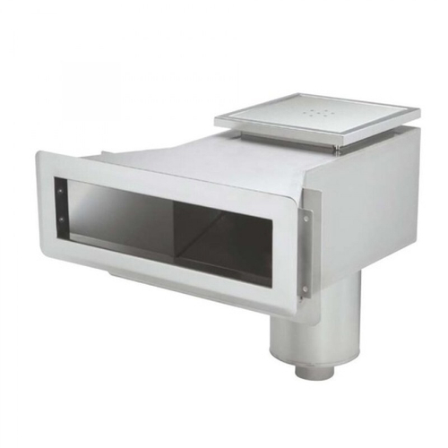 Скиммер нерж. ст. AISI-316 с широкой горловиной, подкл. 2" (пленка) Pahlen /112960