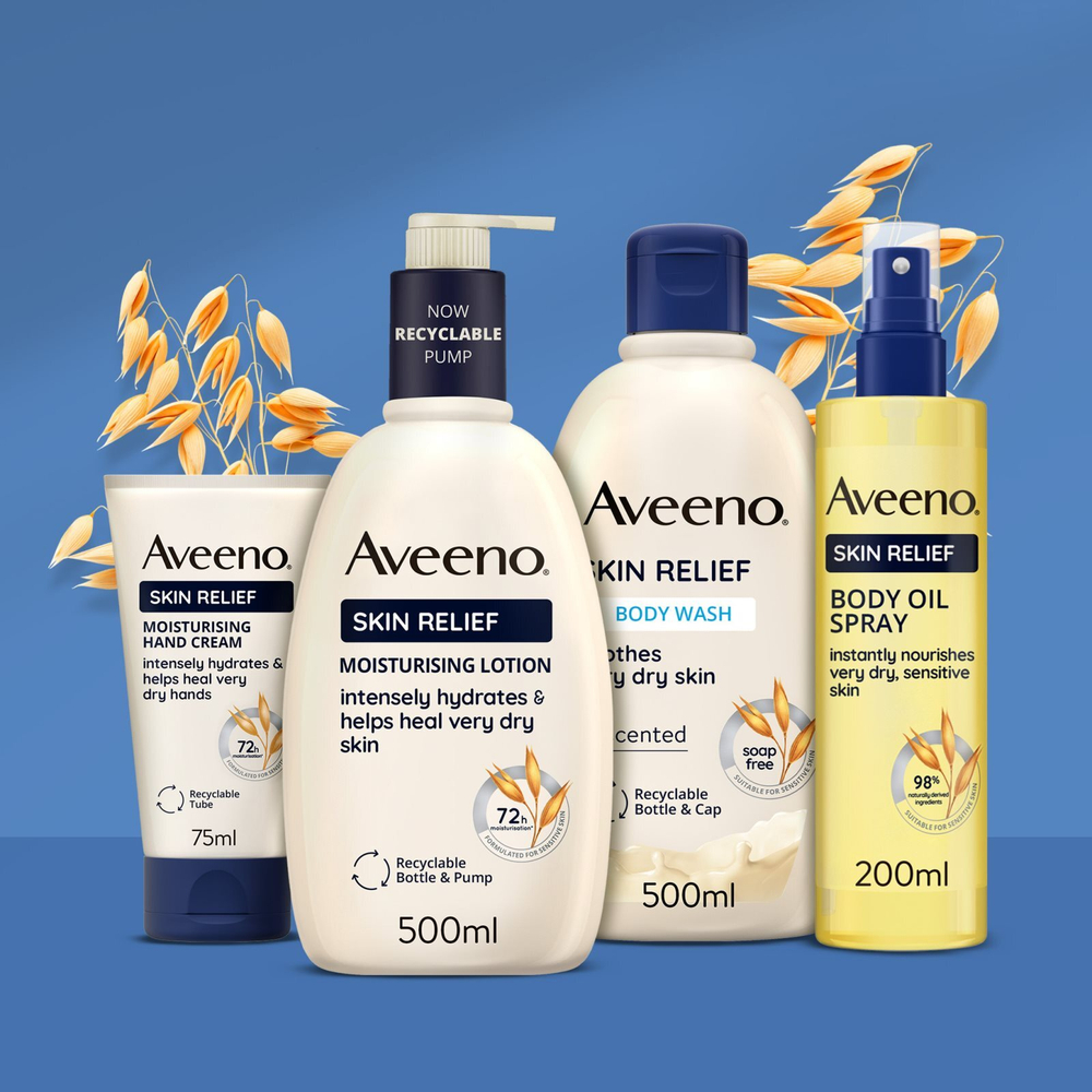 Aveeno Skin Relief Nourishing Lotion - увлажняющее молочко для тела для очень сухой кожи /   300  ml  / GTIN 3574661496269