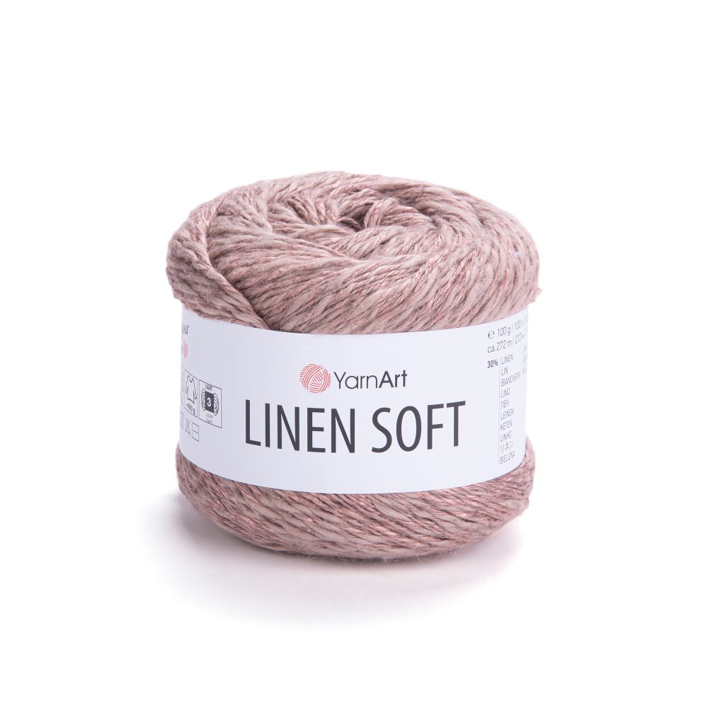 Пряжа YarnArt Linen soft, Пудра