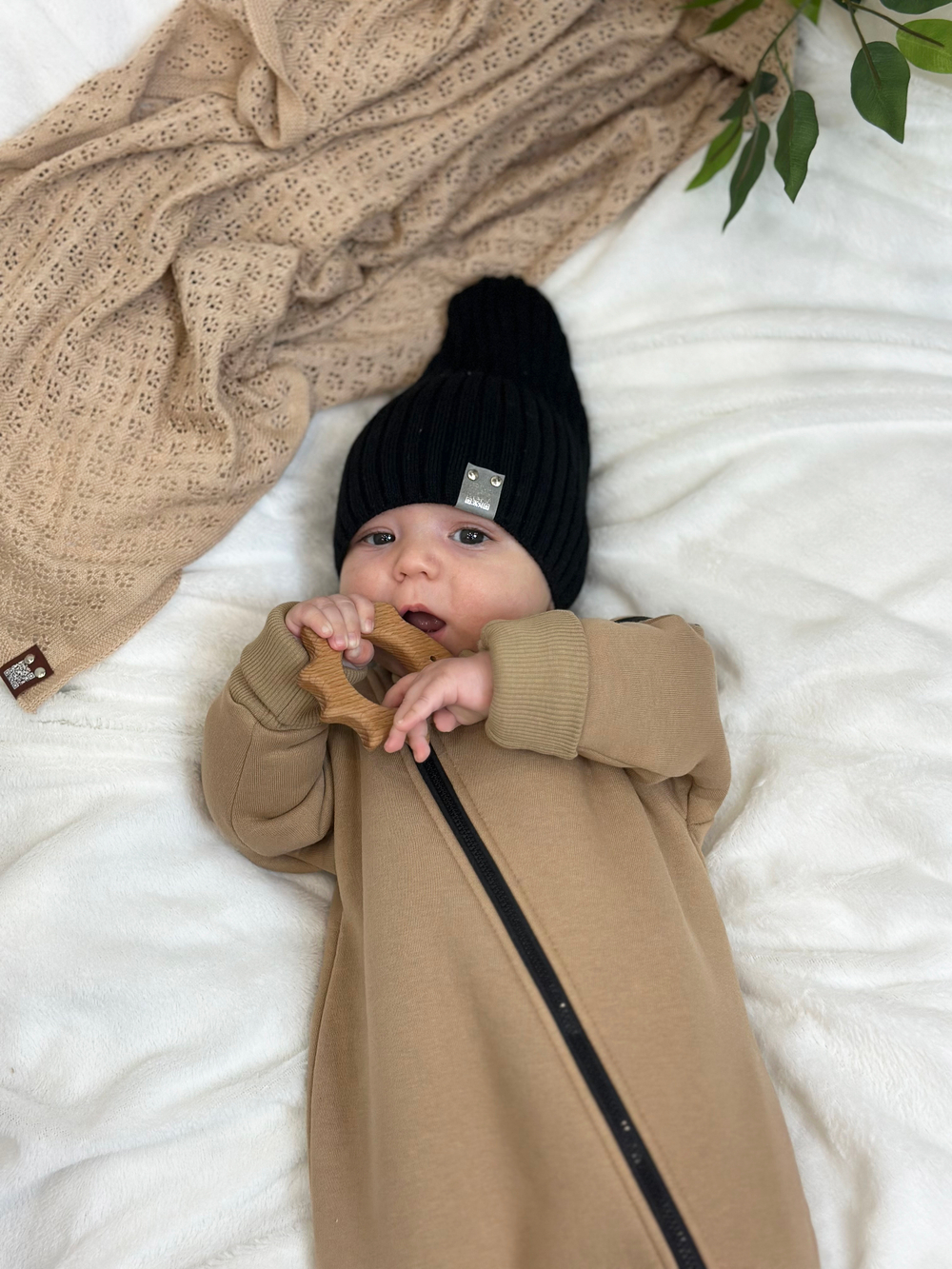 Утеплённый комбинезон-трансформер с начесом Светлый кофе RinaAmari