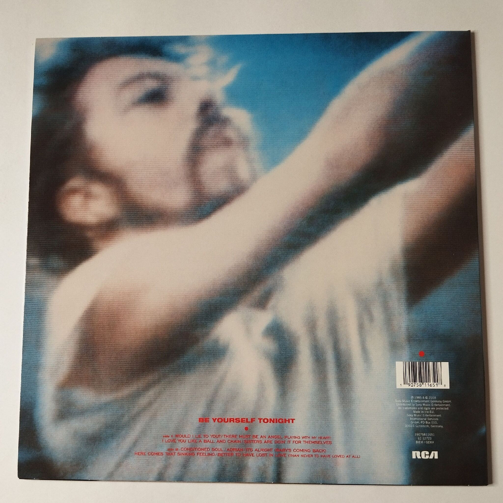 Винтажная виниловая пластинка LP Eurythmics Be Yourself Tonight (EU 2018)
