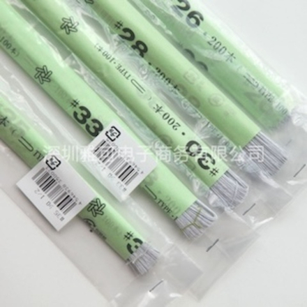 Японская проволока №35 U 72 см в белом тейпе, 100 шт