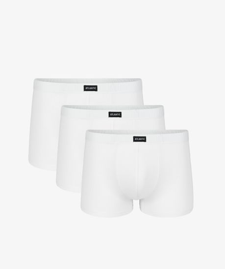 Трусы мужские боксеры (3 шт) Atlantic 3BMH-007 белые