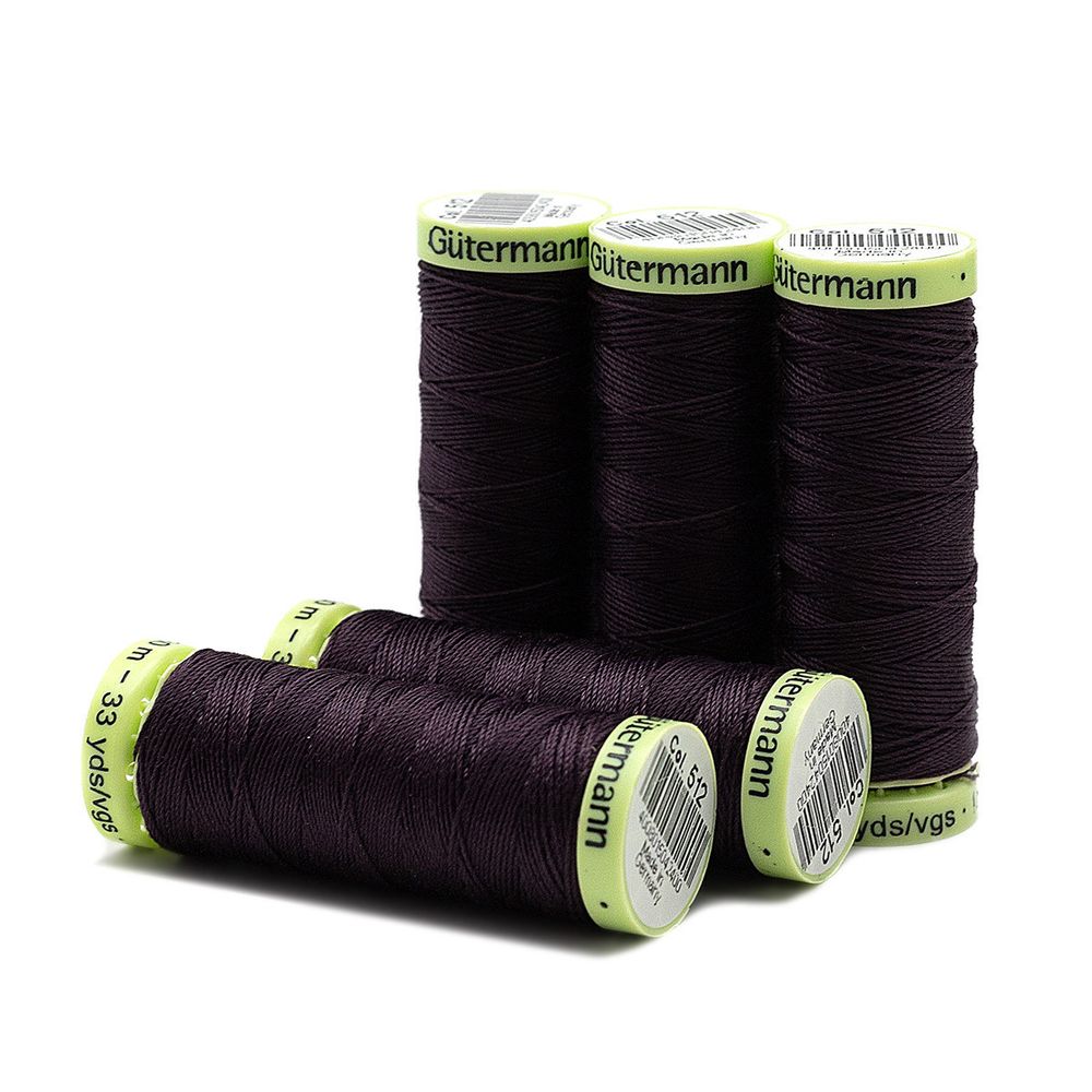 Нитки отделочные Gutermann Top Stitch 30 (30 метров), 5 кат. | 512 баклажан